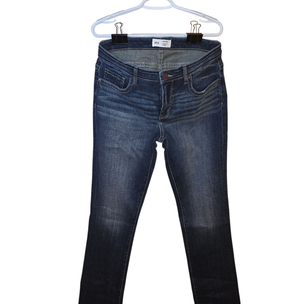 BKE DENIM Women's Blue Payton Straight Stretch Jean